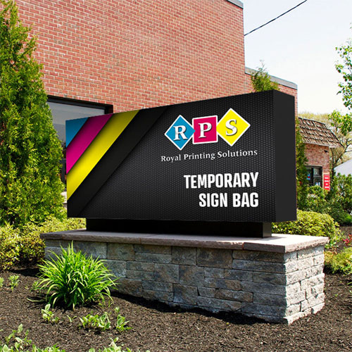Full Color Temporary Signs Bags